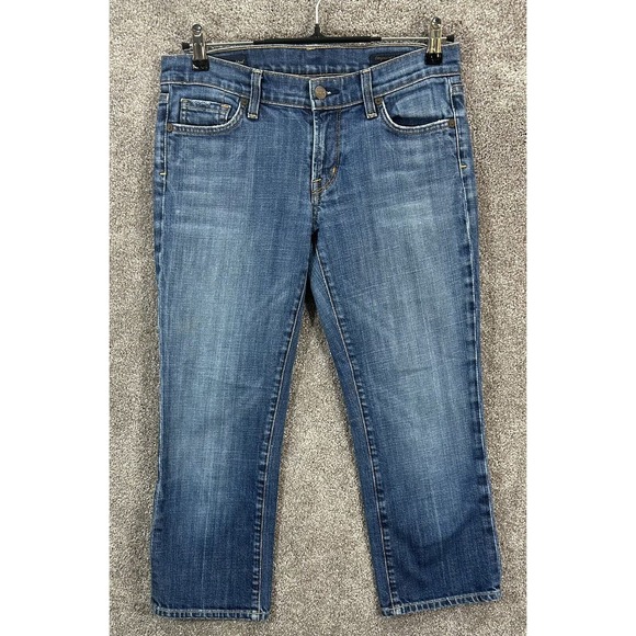 Citizens of Humanity Kelly 063 Jeans Womens 28 Blue Actual 28X23 Lo-Rise Cropped - Picture 1 of 12